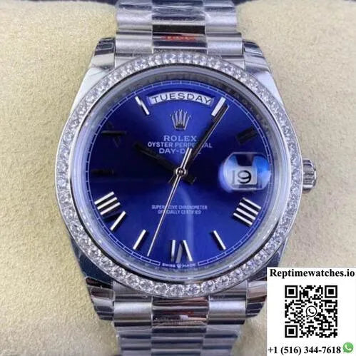 Rolex Day Date 228349Rbr-0005 Ew Factory Diamond Bezel-Rep Time Watches