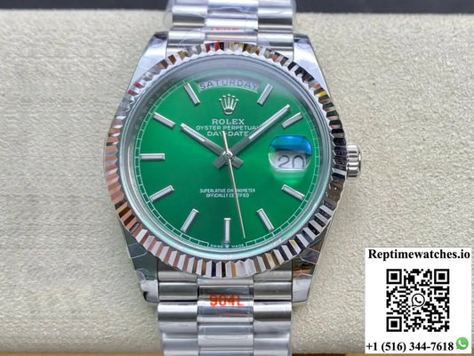 Rolex Day Date 40MM GM Factory Stainless Steel - Watches