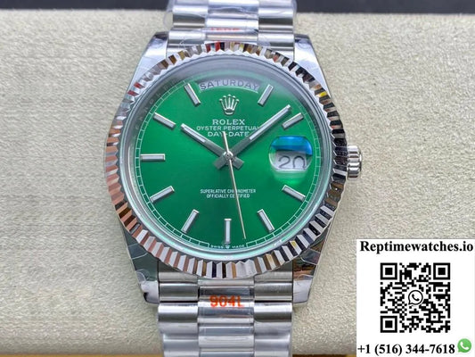 Rolex Day Date 40Mm Gm Factory Stainless Steel-Rep Time Watches