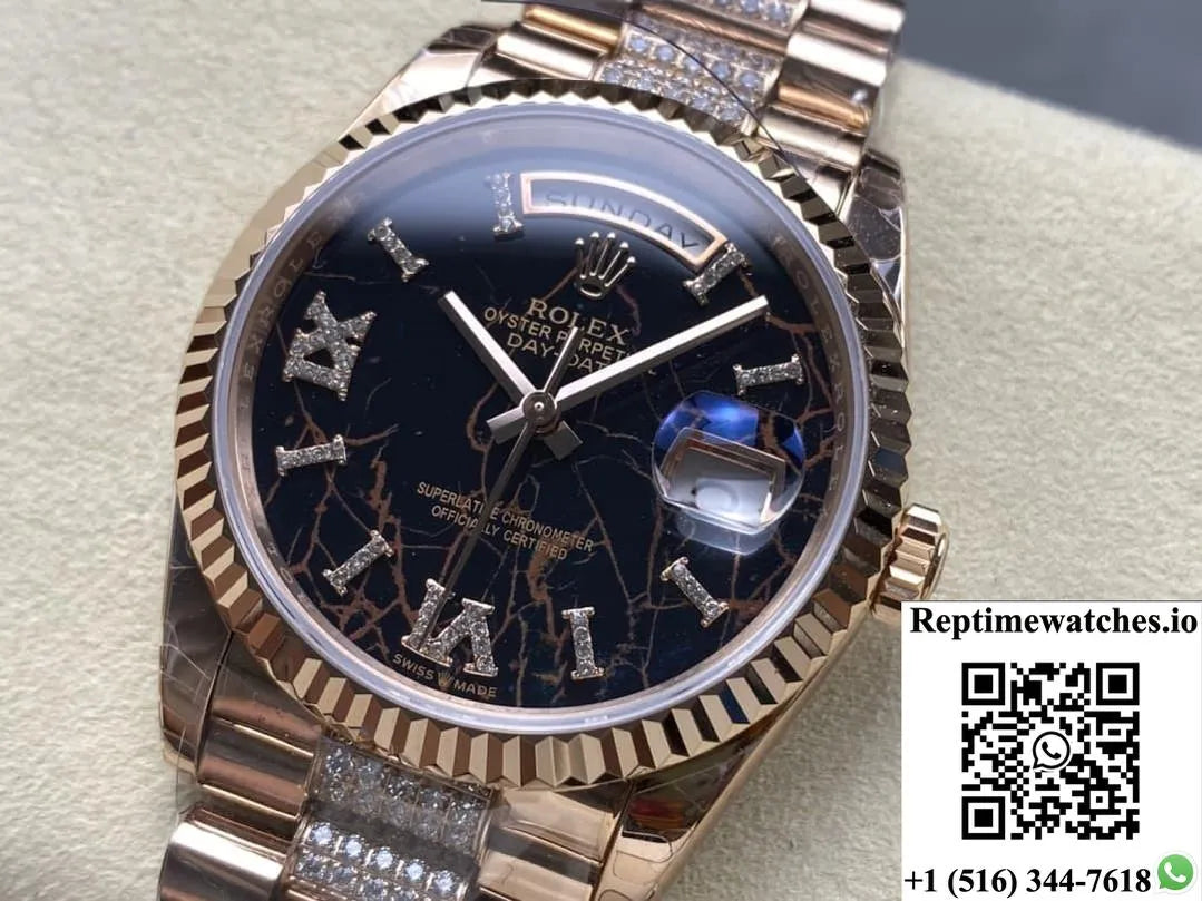 Rolex Day-Date M128235-0042 8+ Factory Date Display-Rep Time Watches