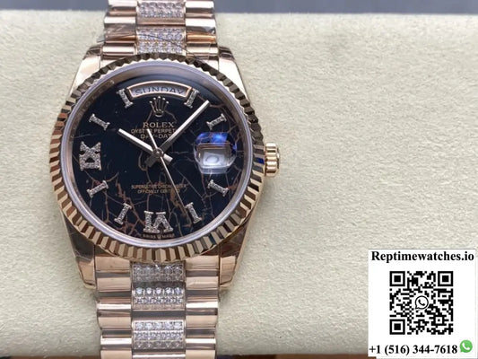 Rolex Day-Date M128235-0042 8+ Factory Date Display