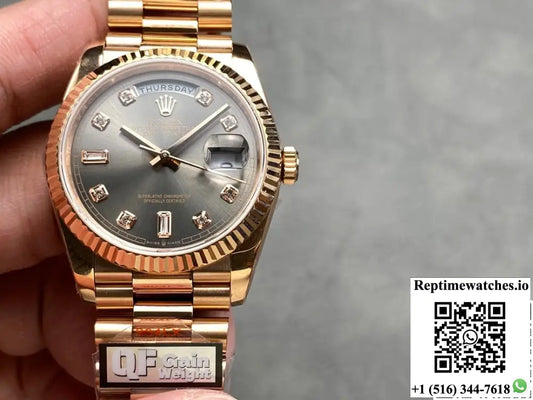 Rolex Day-Date m128235-0050 QF Factory Rose Gold Bezel