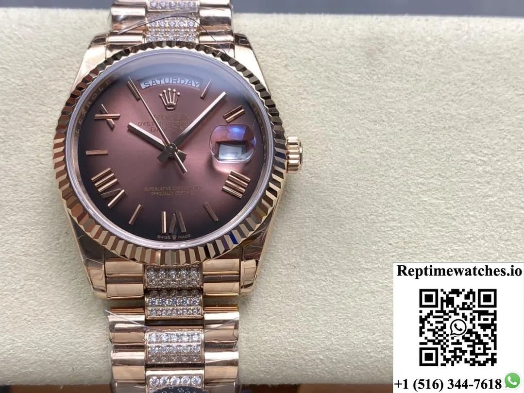 Rolex Day-Date M128235-0076 8+ Factory Large Calendar-Rep Time Watches