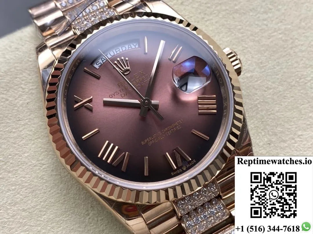 Rolex Day-Date M128235-0076 8+ Factory Large Calendar-Rep Time Watches