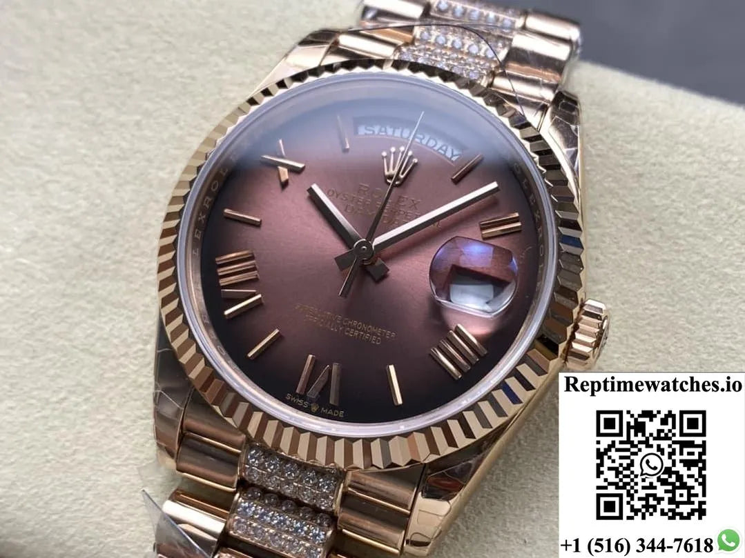 Rolex Day-Date M128235-0076 8+ Factory Large Calendar-Rep Time Watches