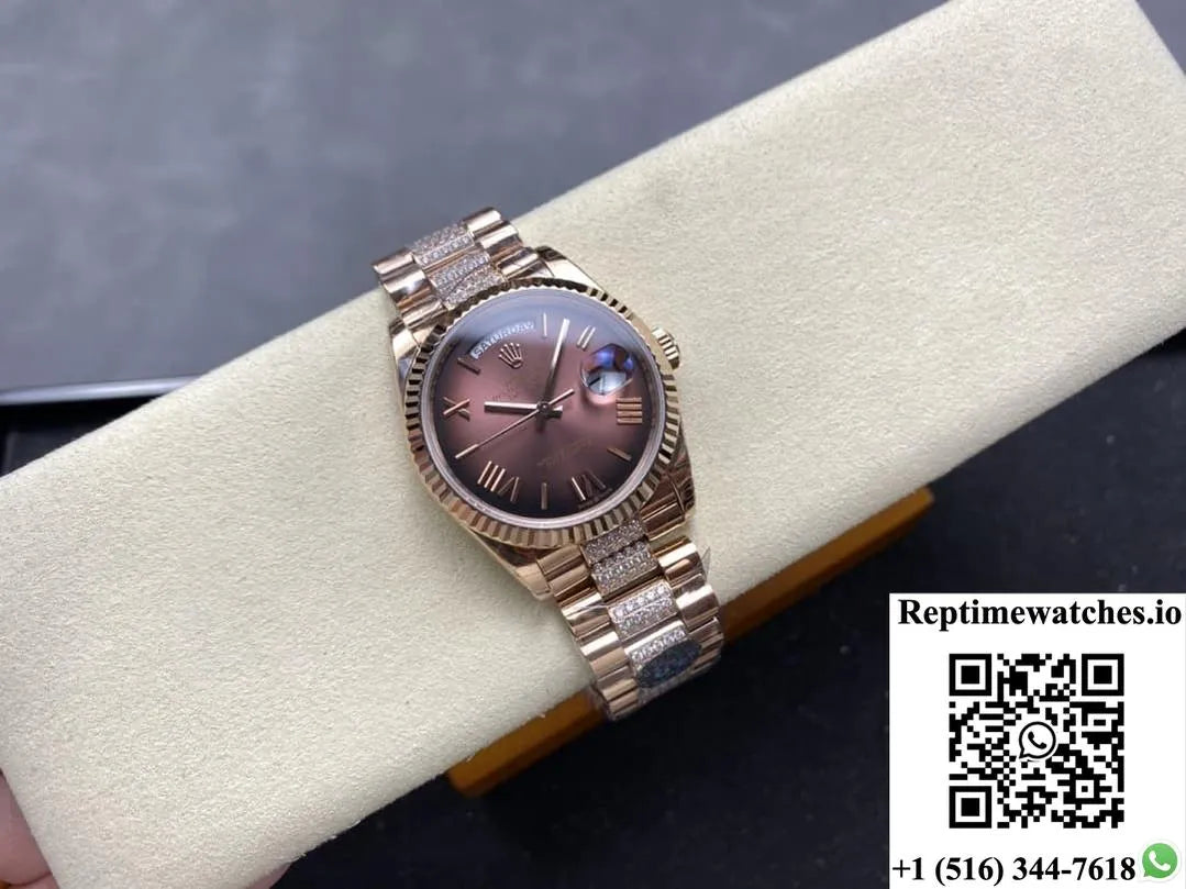 Rolex Day-Date M128235-0076 8+ Factory Large Calendar-Rep Time Watches