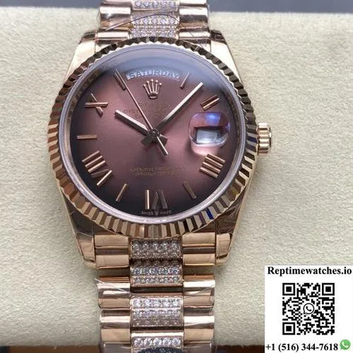 Rolex Day-Date M128235-0076 8+ Factory Large Calendar-Rep Time Watches