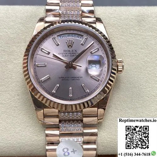Rolex Day-Date M128235-0088 8+ Factory Screw-In Crown-Rep Time Watches