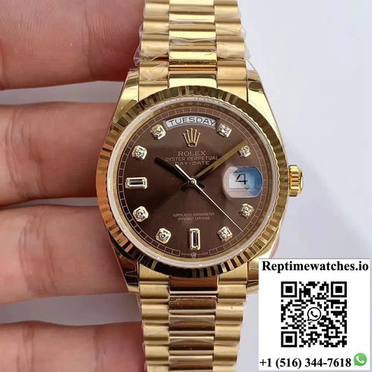 Rolex Day-Date M128238-0022 Yellow Gold EW Factory Gray Dial AI Factory