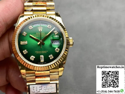 Rolex Day-Date m128238-0069 QF Factory Smoked Green Dial
