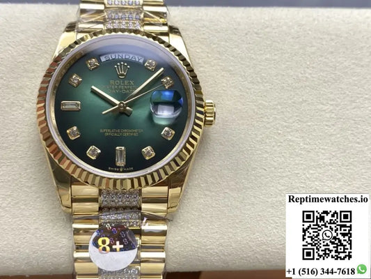 Rolex Day-Date M128238-0070 8+ Factory Date Display