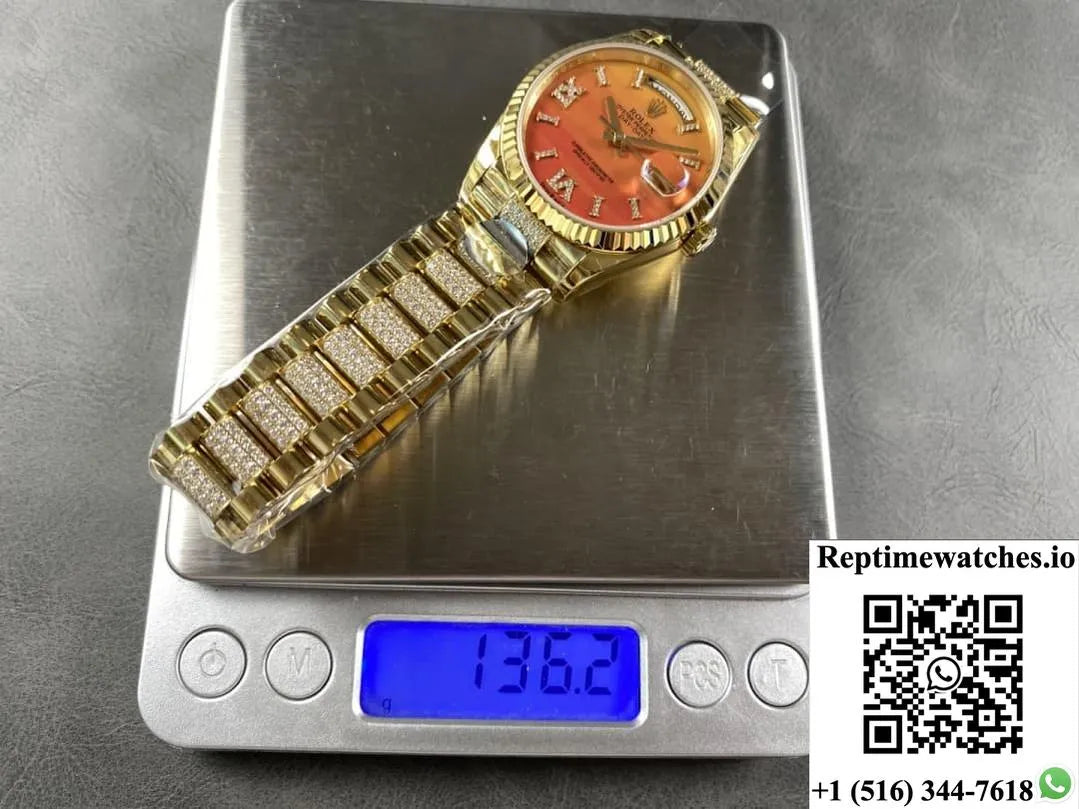Rolex Day-Date M128238-0089 8+ Factory Gradient Color Dial-Rep Time Watches