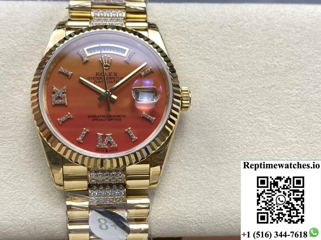 Rolex Day-Date M128238-0089 8+ Factory Gradient Color Dial-Rep Time Watches