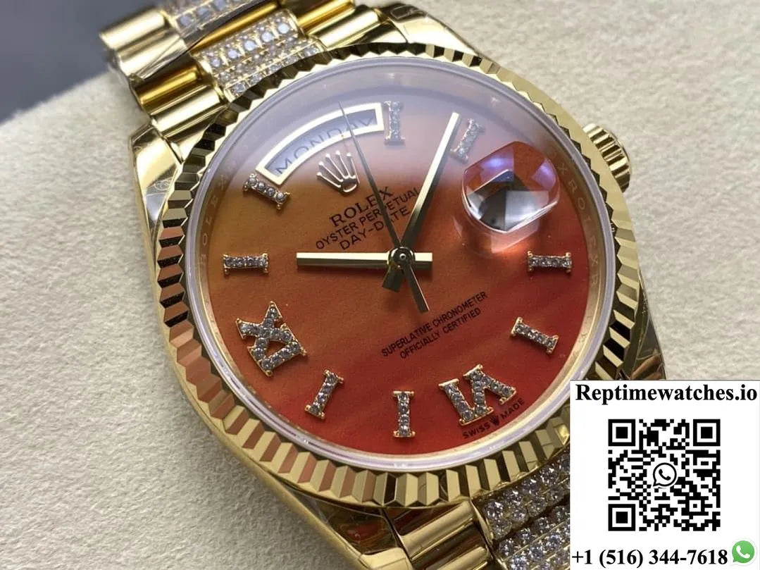 Rolex Day-Date M128238-0089 8+ Factory Gradient Color Dial-Rep Time Watches