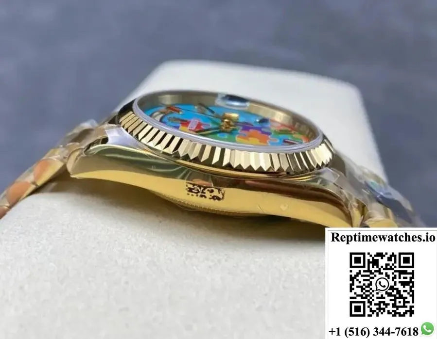 Rolex Day-Date M128238-0106 8+Factory Gold Case-Rep Time Watches