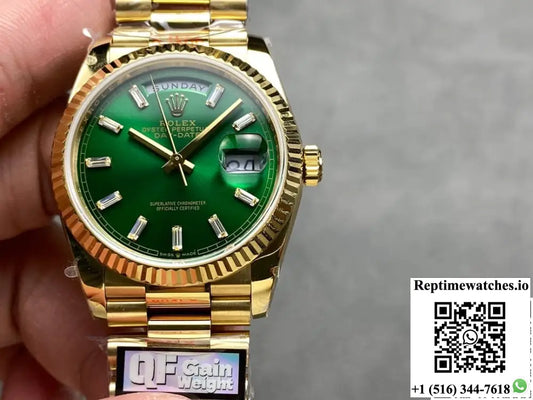 Rolex Day-Date m128238-0130 QF Factory Triangular Fluted Bezel