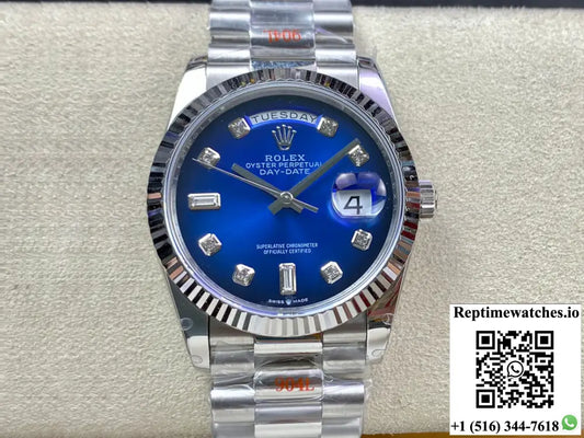 Rolex Day Date M128239-0023 36MM GM Factory Blue Dial - Watches