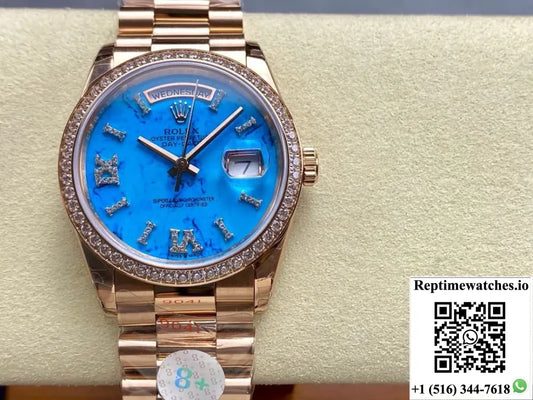 Rolex Day-Date m128345rbr-0064 8+ Factory solid bottom case back
