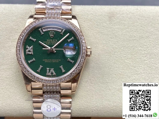 Rolex Day-Date M128345rbr-0069 8+ Factory Diamond Dial