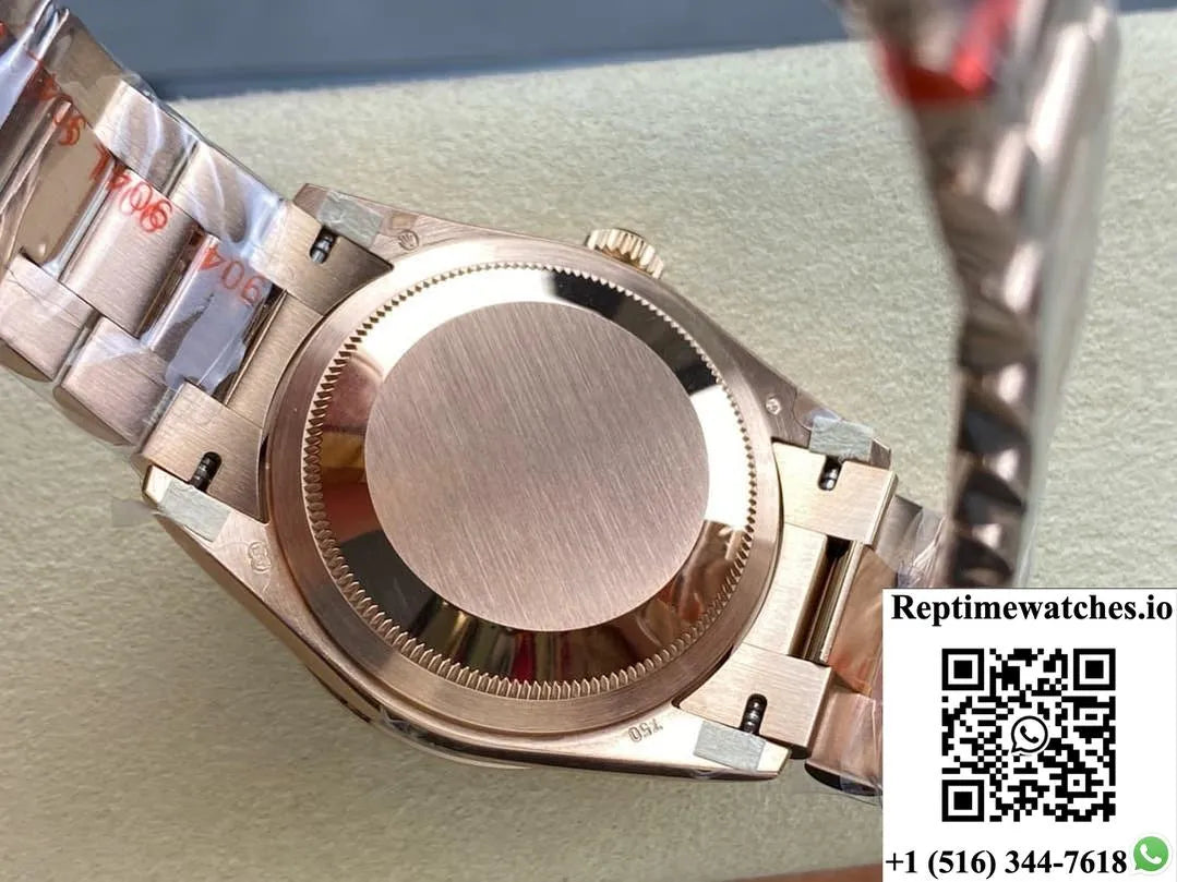 Rolex Day-Date M128345Rbr-0083 8+ Factory Diamond Bezel-Rep Time Watches