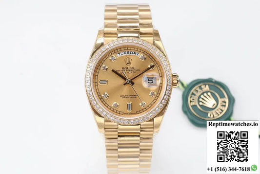 Rolex Day Date M128348RBR-0008 EW Factory Yellow Gold - Watches