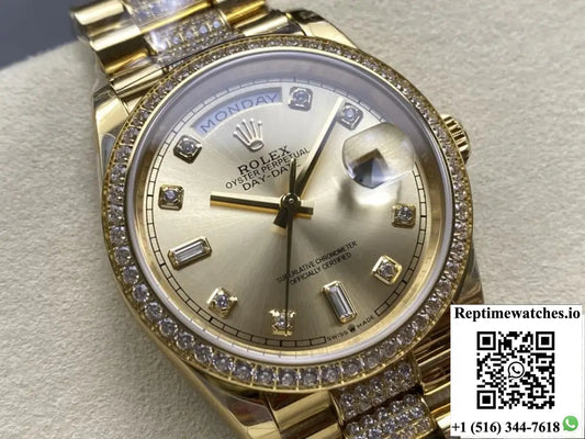 Rolex Day-Date M128348rbr-0010 8+ Factory Gold color Case