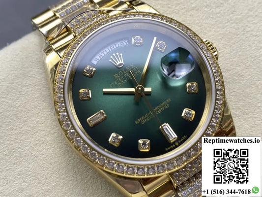 Rolex Day-Date M128348rbr-0036 8+ Factory Screw-In Crown AI Factory