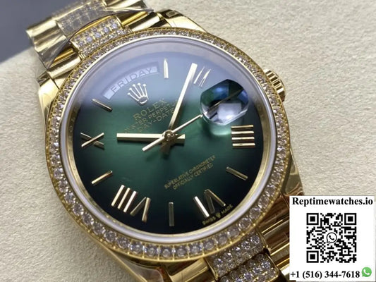 Rolex Day-Date M128348rbr-0069 8+ factory solid case back