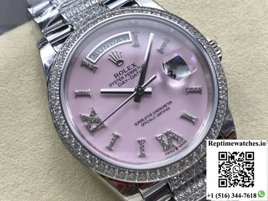 Rolex Day-Date M128349RBR-0017 8+ Factory Diamond Bezel Product Photo 1