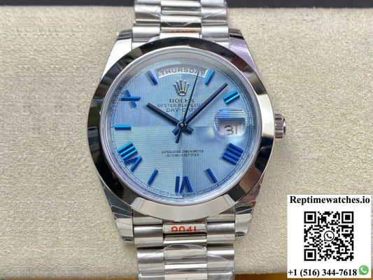 Rolex Day Date M228206-0001 EW Factory Blue Dial - Watches