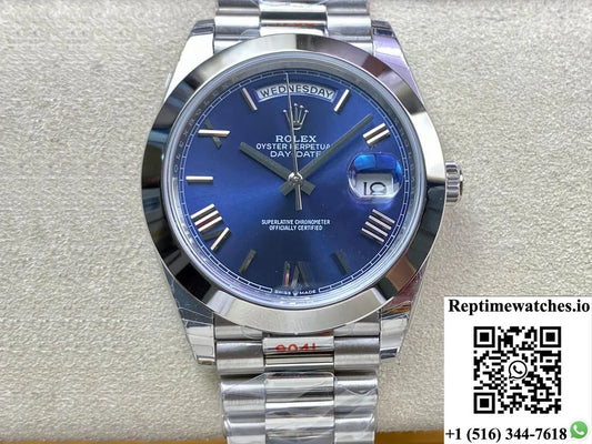 Rolex Day Date M228206-0015 Ew Factory Stainless Steel-Rep Time Watches