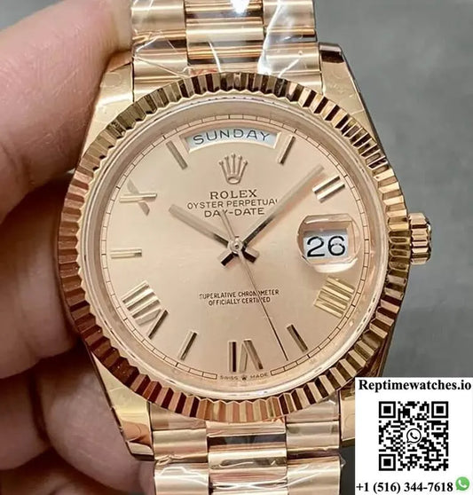 Rolex Day Date M228235-0001 Gm Factory Rose Gold-Rep Time Watches