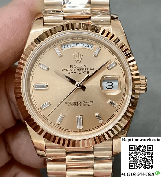 Rolex Day Date M228235-0004 Gm Factory Gold Dial-Rep Time Watches