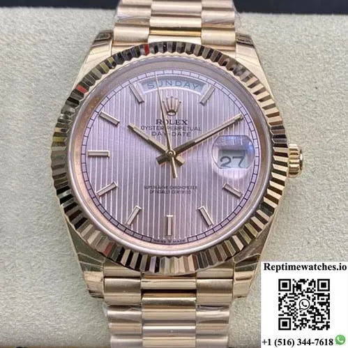 Rolex Day Date M228235-0005 Ew Factory Rose Gold-Rep Time Watches