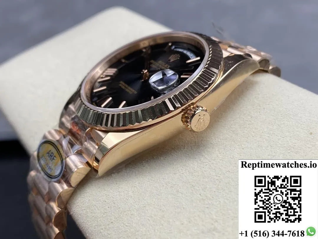 Rolex Day-Date M228235-0055 Ar Factory Rose Gold Color-Rep Time Watches