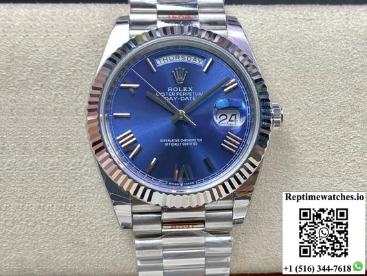Rolex Day Date M228236-0007 EW Factory Blue Dial - Watches