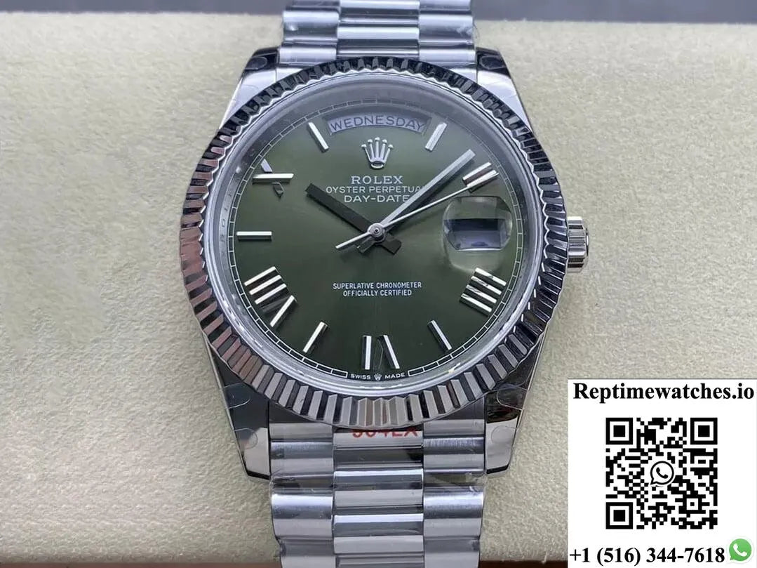 Rolex Day Date M228236-0008 Gm Factory V2 Stainless Steel-Rep Time Watches