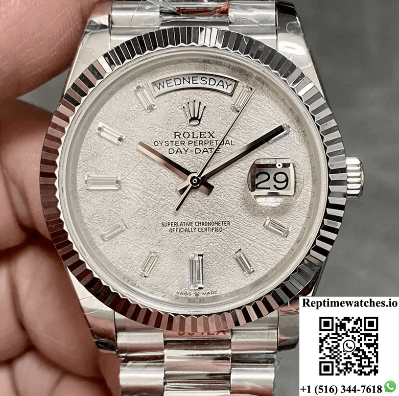 Rolex Day Date M228236-0011 Gm Factory Meteorite Dial-Rep Time Watches