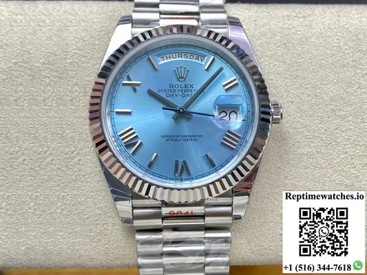 Rolex Day Date M228236-0012 EW Factory Blue Dial - Watches