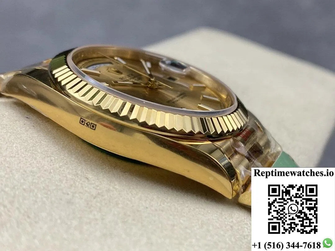 Rolex Day Date M228238-0005 Ar Factory Champagne Dial-Rep Time Watches