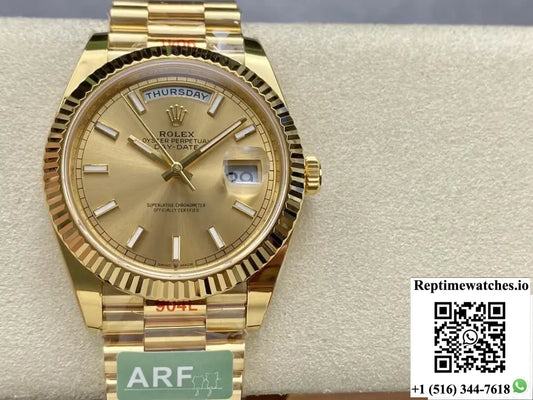 Rolex Day Date M228238-0005 AR Factory Champagne dial