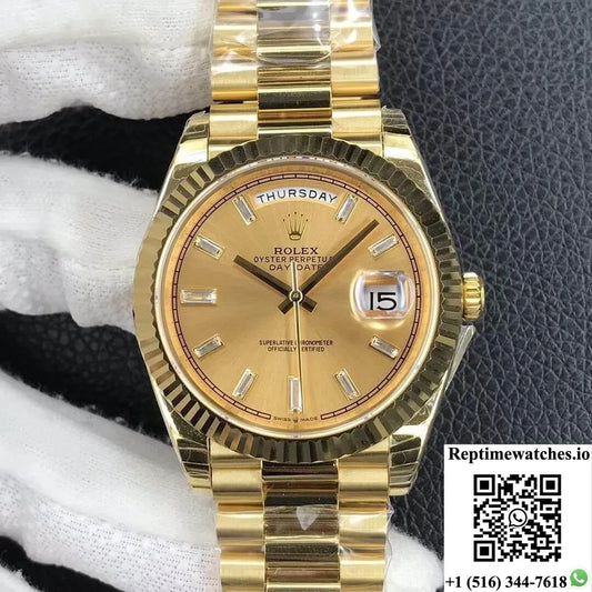Rolex Day Date M228238-0005 Ew Factory Yellow Gold-Rep Time Watches