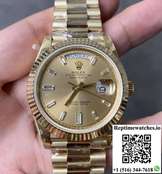 Rolex Day Date M228238-0005 GM Factory V2 Gold Dial - Watches