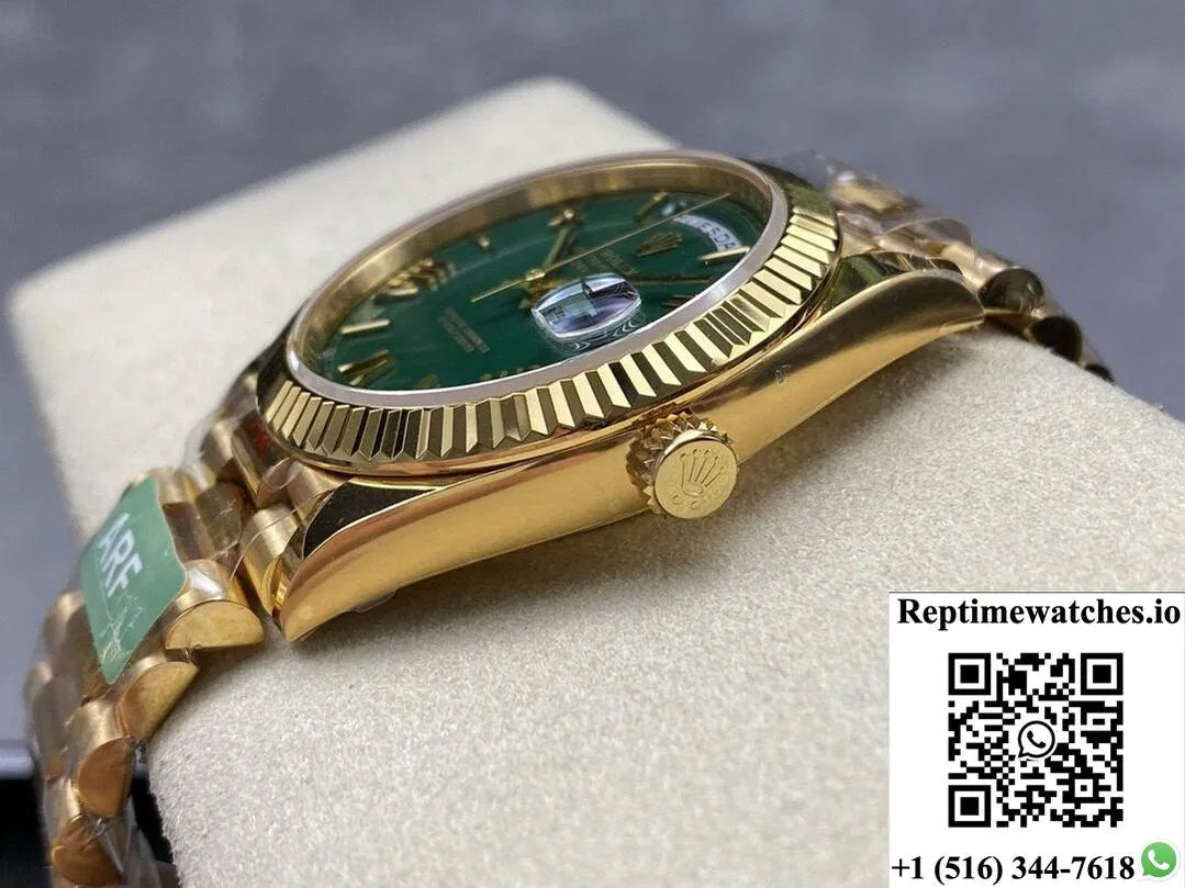 Rolex Day Date M228238-0061 Ar Factory Green Dial-Rep Time Watches