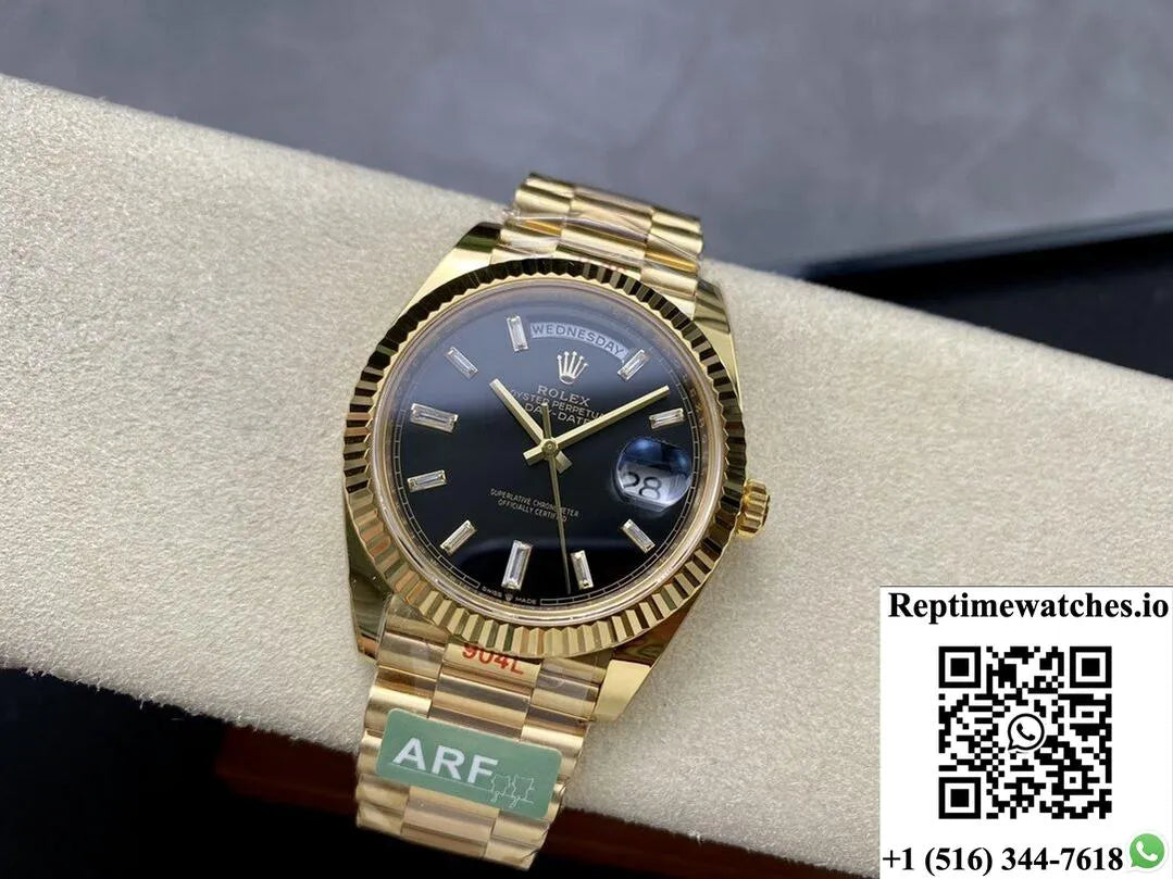Rolex Day Date M228238-0067 Ar Factory Gold Strap-Rep Time Watches