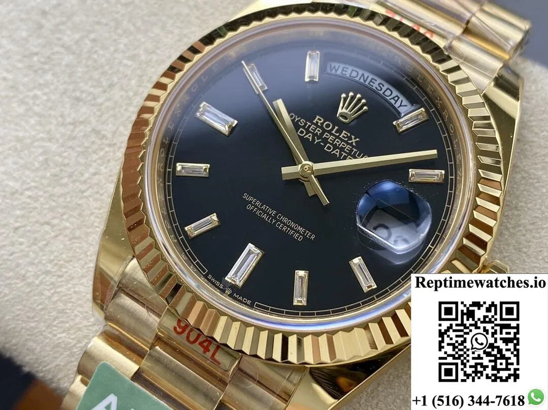 Rolex Day Date M228238-0067 Ar Factory Gold Strap-Rep Time Watches