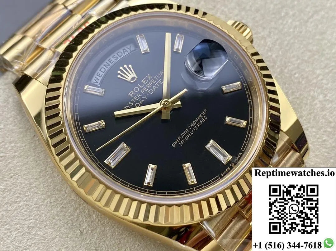 Rolex Day Date M228238-0067 Ar Factory Gold Strap-Rep Time Watches