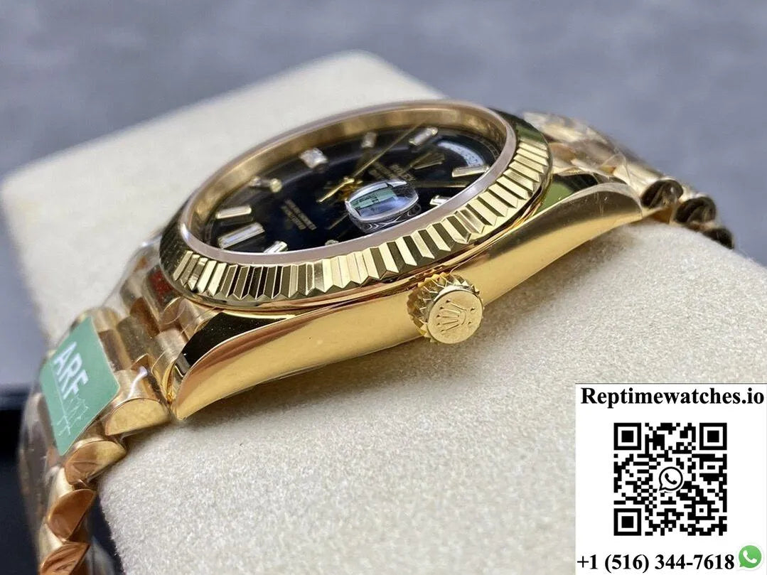 Rolex Day Date M228238-0067 Ar Factory Gold Strap-Rep Time Watches