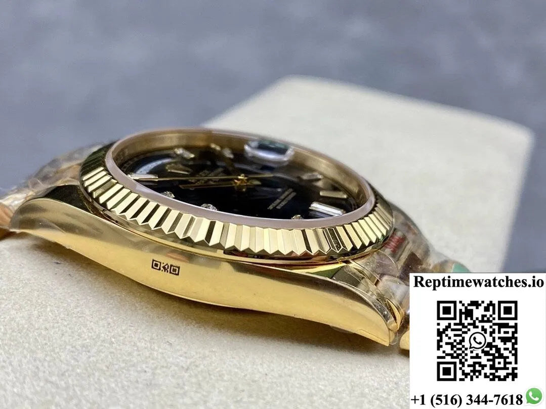 Rolex Day Date M228238-0067 Ar Factory Gold Strap-Rep Time Watches
