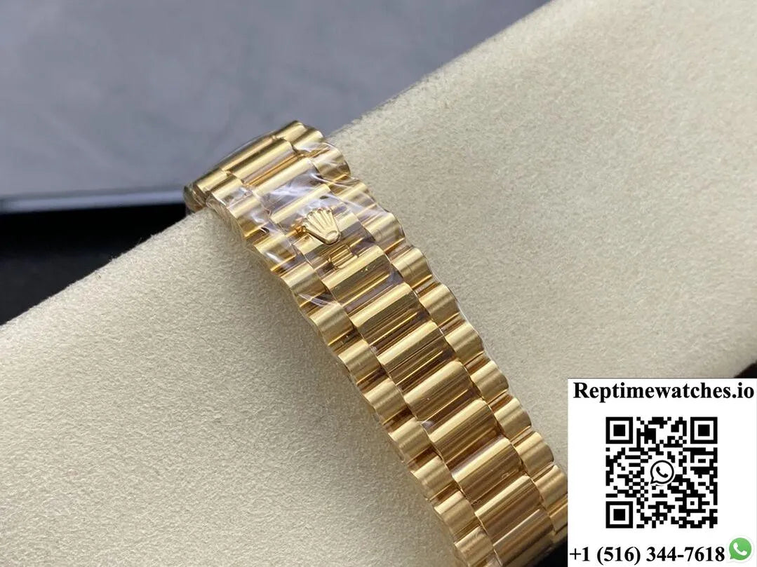 Rolex Day Date M228238-0067 Ar Factory Gold Strap-Rep Time Watches